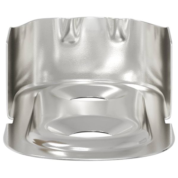 Стойка за закачалка 12 pcs Бял цинк 40 x 18 x 10 мм Желязо