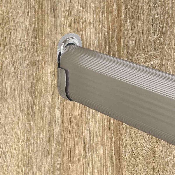 Стойка за закачалка 12 pcs Бял цинк 40 x 18 x 10 мм Желязо