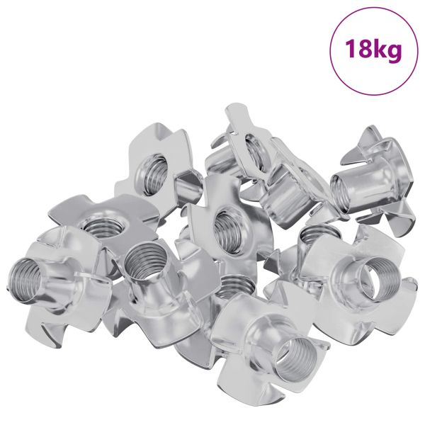 Пигобразна T-образна шайба 7200 pcs Сребрист M6 мм Стомана