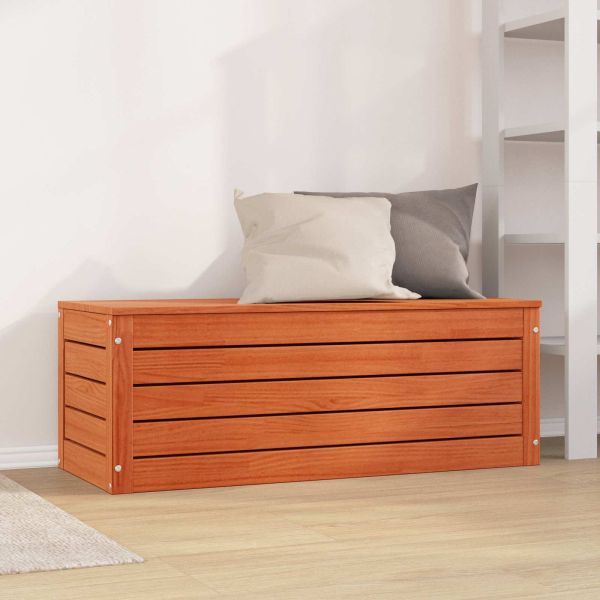 Кутия за съхранение със съхранение Кафяво с восъчно покритие