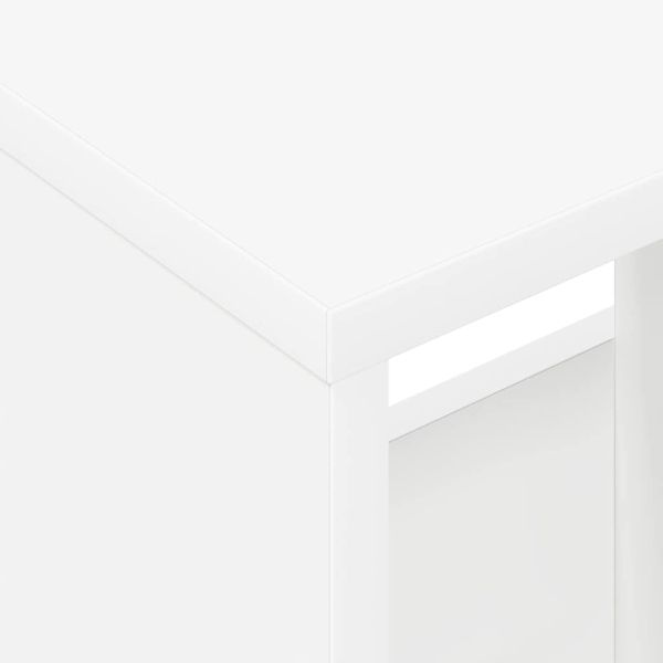 Етажерка за списания 2 pcs Бяло 35 x 30 x 45 см