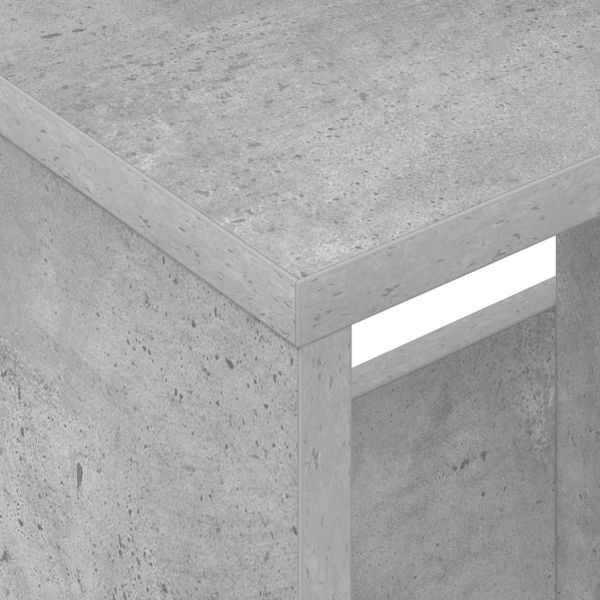 Етажерка за списания 2 pcs Циментено сиво 35 x 30 x 45 см