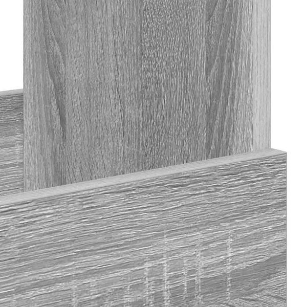 Етажерка за списания Сив Сонома 35 x 30 x 45 см