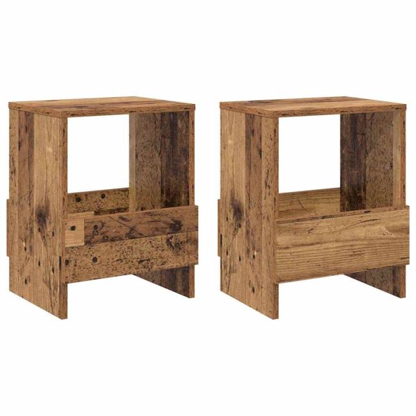 Етажерка за списания 2 pcs Старо дърво 35 x 30 x 45 см
