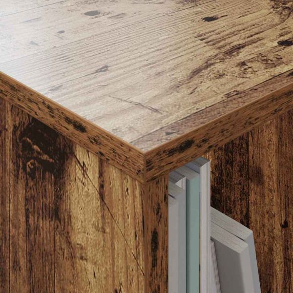 Етажерка за списания 2 pcs Старо дърво 35 x 30 x 45 см