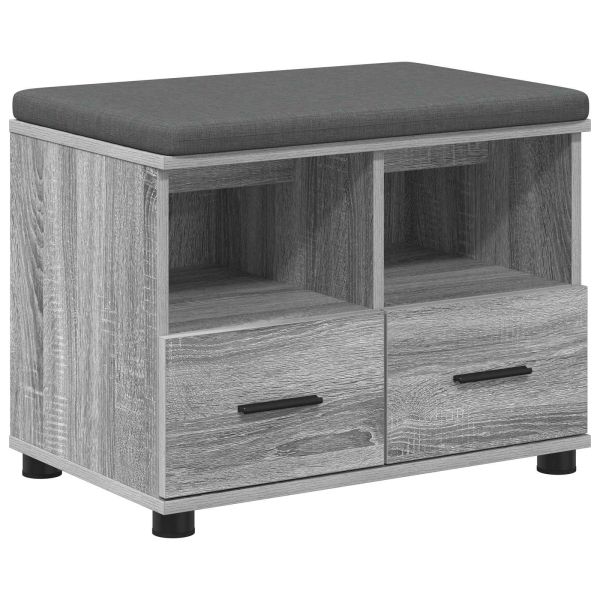 Пейка за коридор с възглавница Сив Сонома 60 x 38 x 46 см