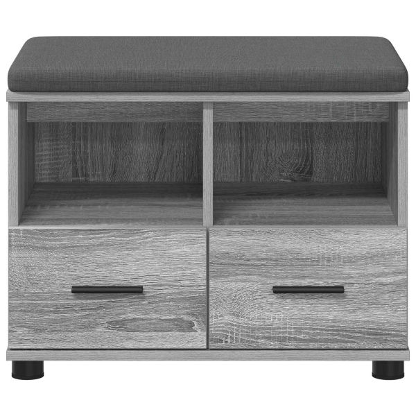 Пейка за коридор с възглавница Сив Сонома 60 x 38 x 46 см