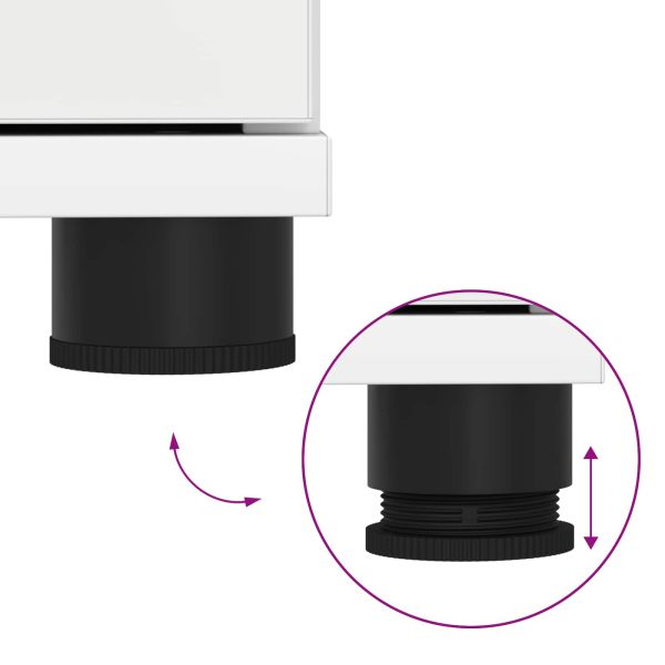 Пейка за коридор Бяло 80 x 38 x 46 см ПДЧ и тапицерийна тъкан