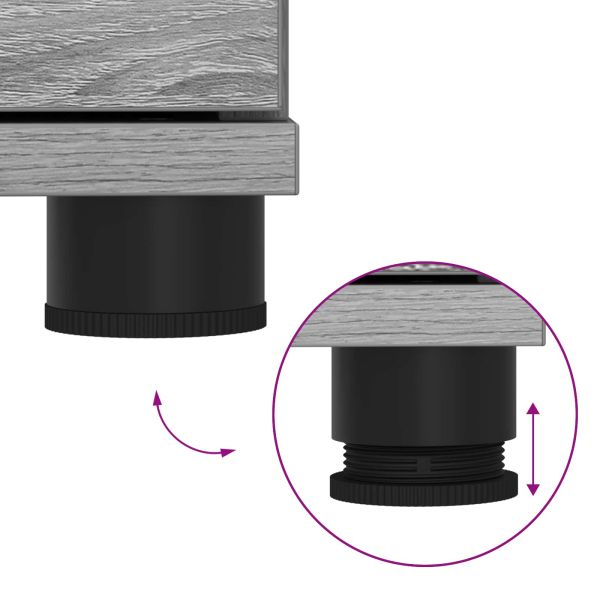 Пейка за коридор с възглавница Сив Сонома 80 x 38 x 46 см