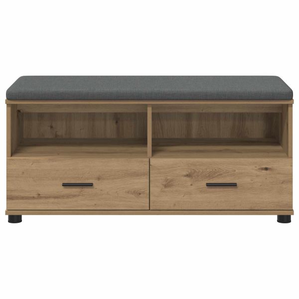 Пейка за коридор Дъб 100 x 38 x 46 см ПДЧ и тапицерийна тъкан