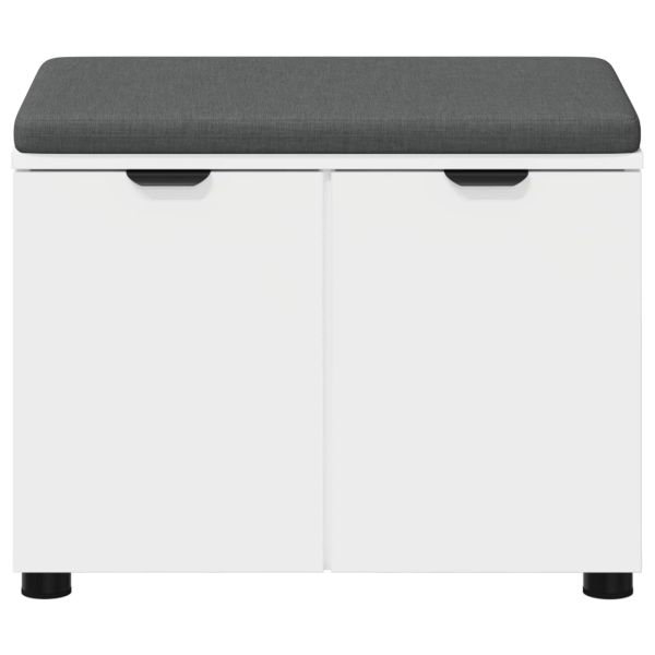 Пейка за коридор с възглавница с врата Бяло 60 x 38 x 46 см