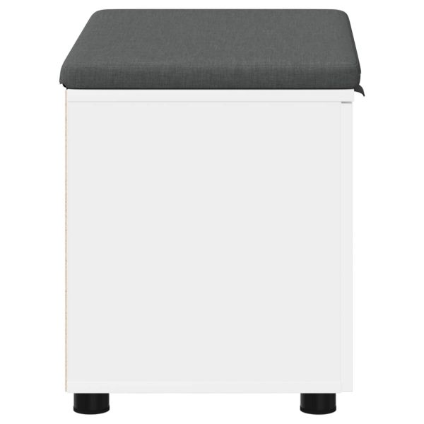 Пейка за коридор с възглавница с врата Бяло 60 x 38 x 46 см