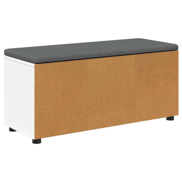 Пейка за коридор с възглавница с врата Бяло 100 x 38 x 46 см