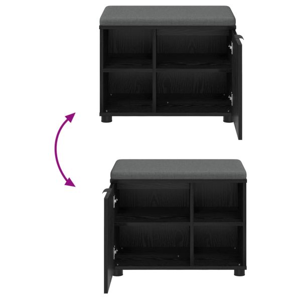 Пейка за коридор с възглавница Черния дъб 60 x 38 x 46 см