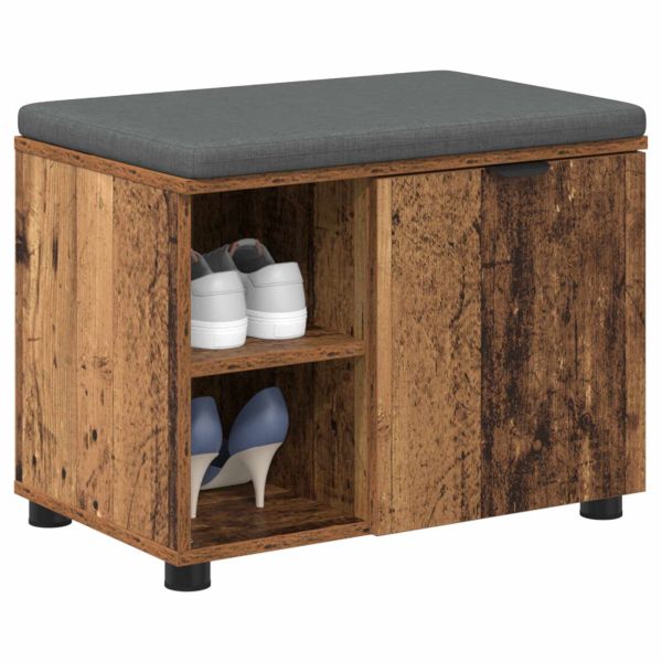 Пейка за коридор с възглавница Старо дърво 60 x 38 x 46 см