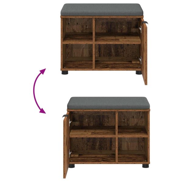 Пейка за коридор с възглавница Старо дърво 60 x 38 x 46 см