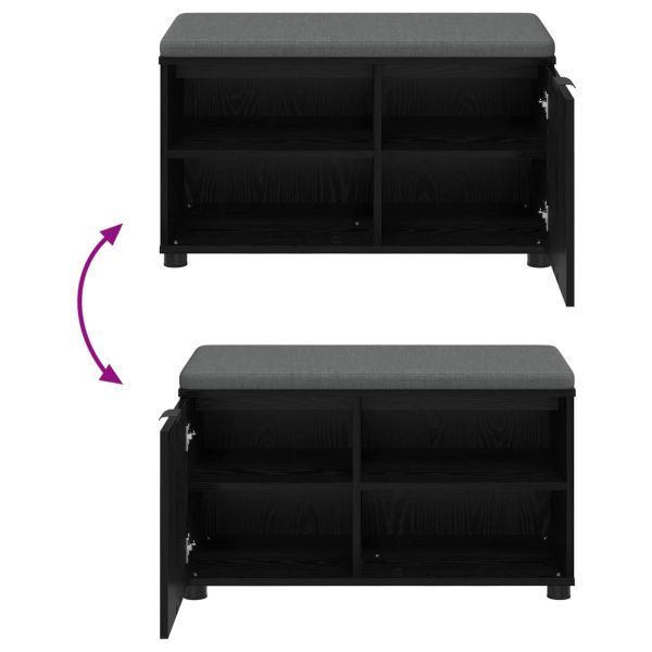 Пейка за коридор с възглавница Черния дъб 80 x 38 x 46 см