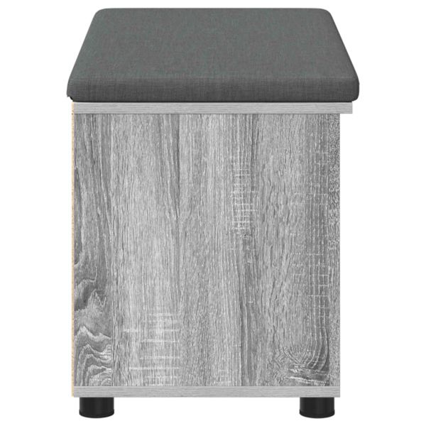 Пейка за коридор с възглавница Сив Сонома 80 x 38 x 46 см