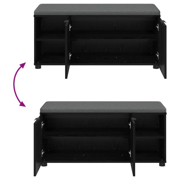 Пейка за коридор с възглавница Черния дъб 100 x 38 x 46 см