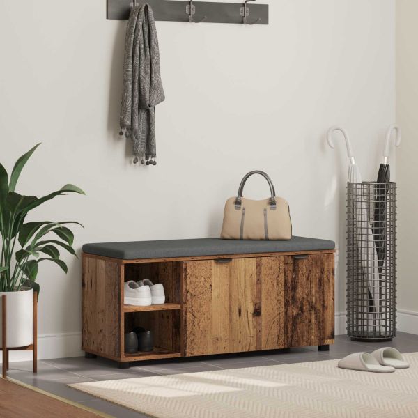 Пейка за коридор с възглавница Старо дърво 100 x 38 x 46 см