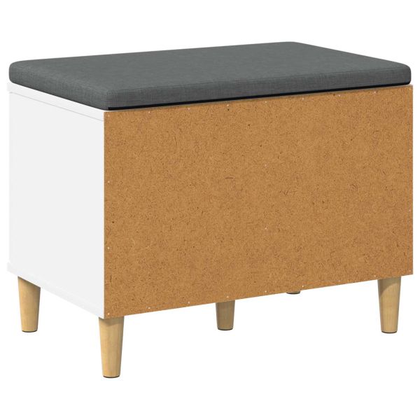 Пейка за коридор с възглавница с врата Бяло 60 x 38 x 46 см