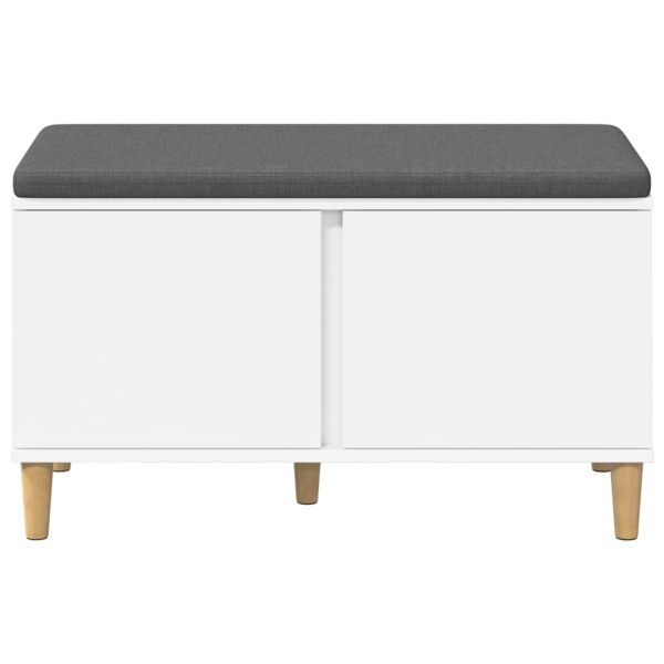 Пейка за коридор с възглавница с врата Бяло 60 x 38 x 46 см