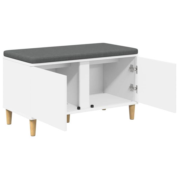 Пейка за коридор с възглавница с врата Бяло 60 x 38 x 46 см