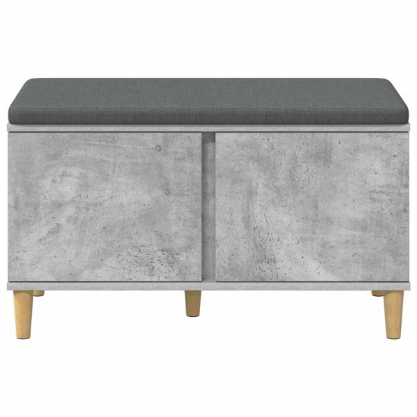 Пейка за коридор с възглавница Циментено сиво 60 x 38 x 46 см