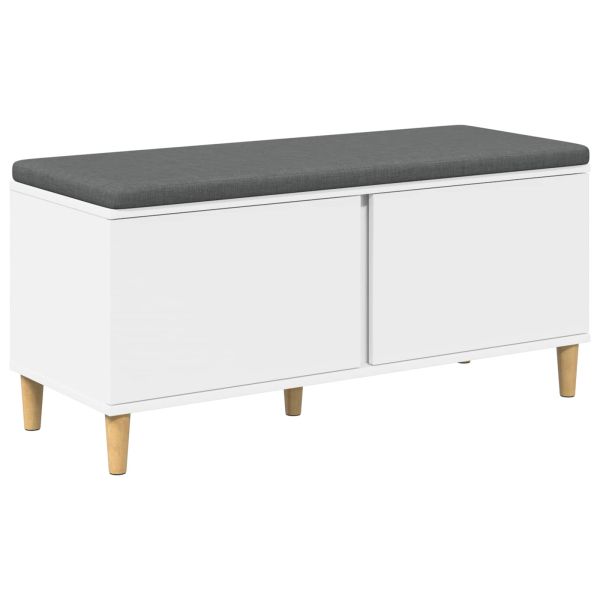 Пейка за коридор с възглавница с врата Бяло 60 x 38 x 46 см