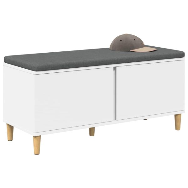 Пейка за коридор с възглавница с врата Бяло 60 x 38 x 46 см