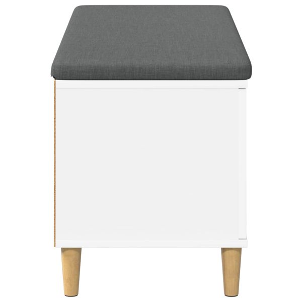 Пейка за коридор с възглавница с врата Бяло 60 x 38 x 46 см