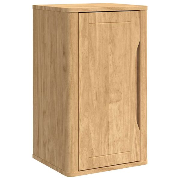 Комплект мебели за баня с рафт 4 pcs Кафяво с восъчно покритие