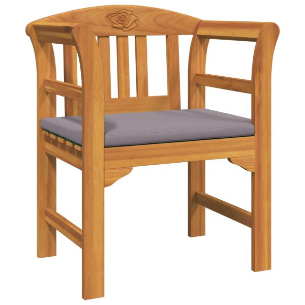 Комплект мебели 4 pcs Естествен Солидно акациево дърво