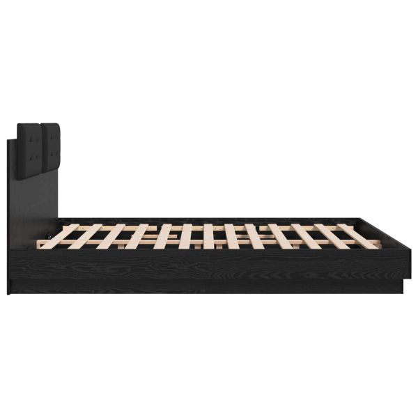 Леглова рамка с табла Черния дъб 180 x 200 cm Инженерно дърво