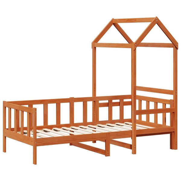 Комплект легло за деня 2 pcs Кафяво с восъчно покритие