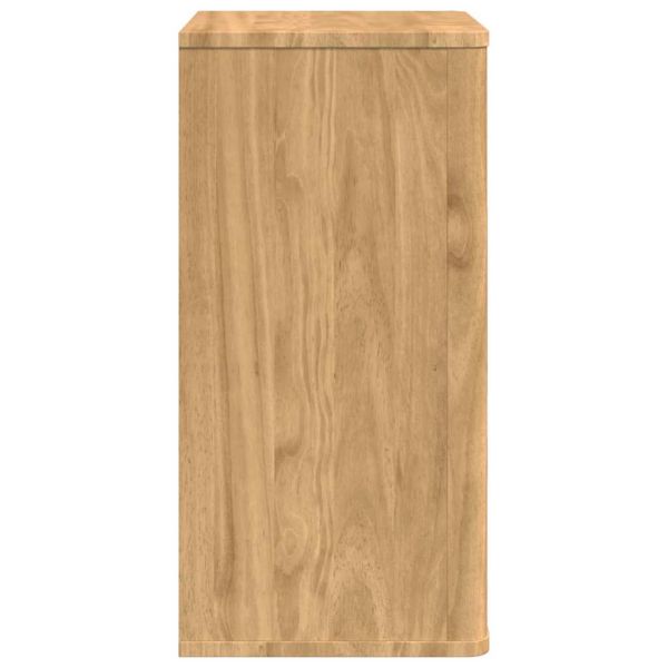 Банен стенен шкаф Кафяво с восъчно покритие 60 x 40 x 80 см