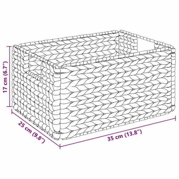 Кошници за съхранение 2 pcs Естествен 35 x 25 x 17 см