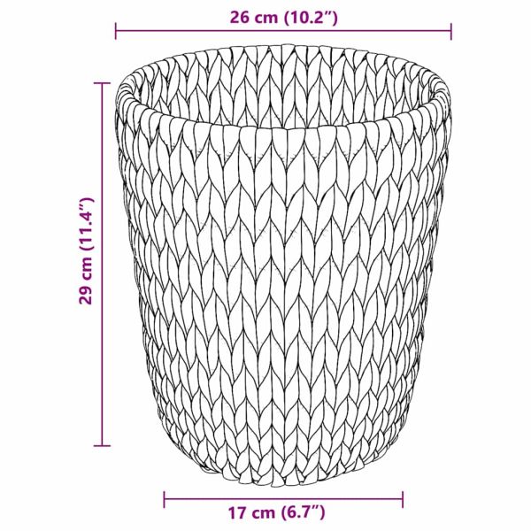 Кофи за хартия 2 pcs Естествен 26 x 26 x 29 см Воден хиацинт
