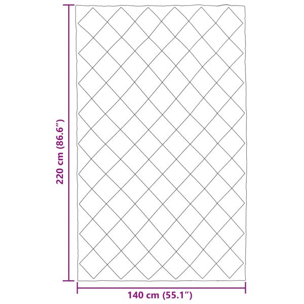 Летен юрган Зелен и антрацит 220 x 140 cm Микрофибър