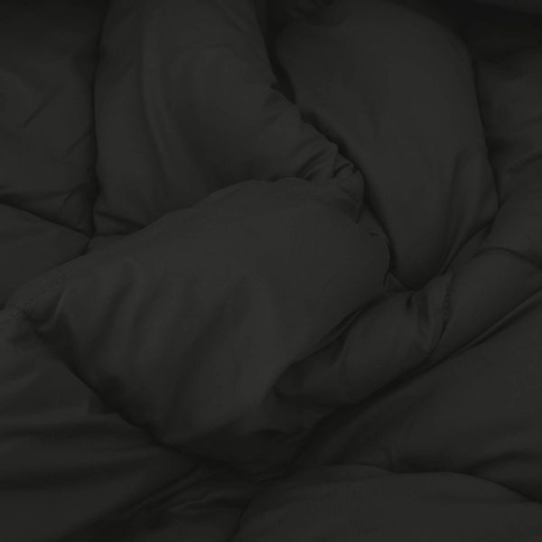 Пълно годишно юрганче Черно 220 x 140 cm Микрофибър