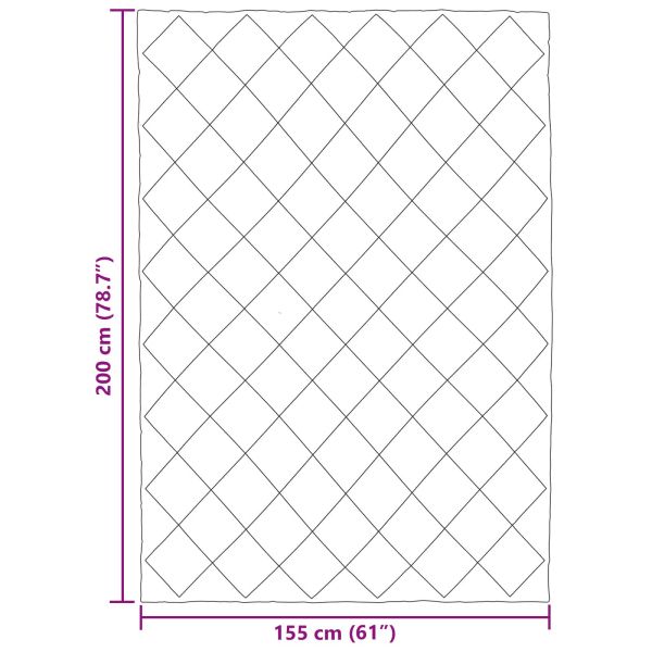 Пълно годишно юрганче Светло сиво и антрацит 200 x 155 см