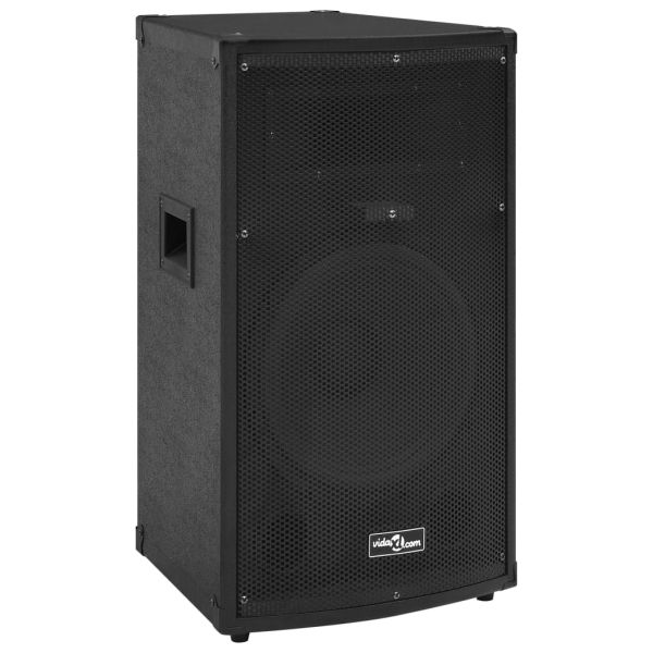 Профи пасивна Hifi сценична тонколона 1000 W черна 37x37x64 см