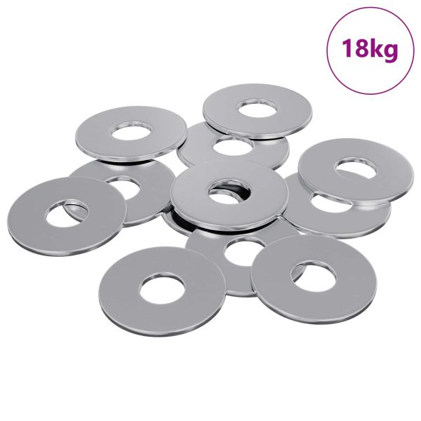 подходящ за плоски шайби 9000 pcs Сребрист Желязо