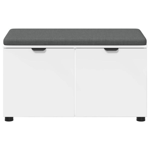 Пейка за коридор с възглавница с врата Бяло 80 x 46 x 46 см