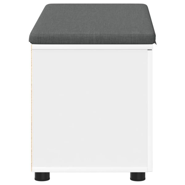 Пейка за коридор с възглавница с врата Бяло 80 x 46 x 46 см