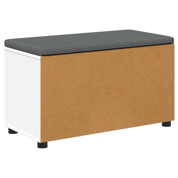 Пейка за коридор с възглавница с врата Бяло 80 x 46 x 46 см