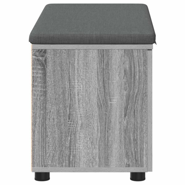 Пейка за коридор с възглавница Сив Сонома 80 x 46 x 46 см