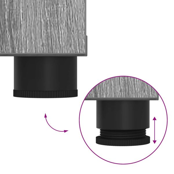 Пейка за коридор с възглавница Сив Сонома 80 x 46 x 46 см