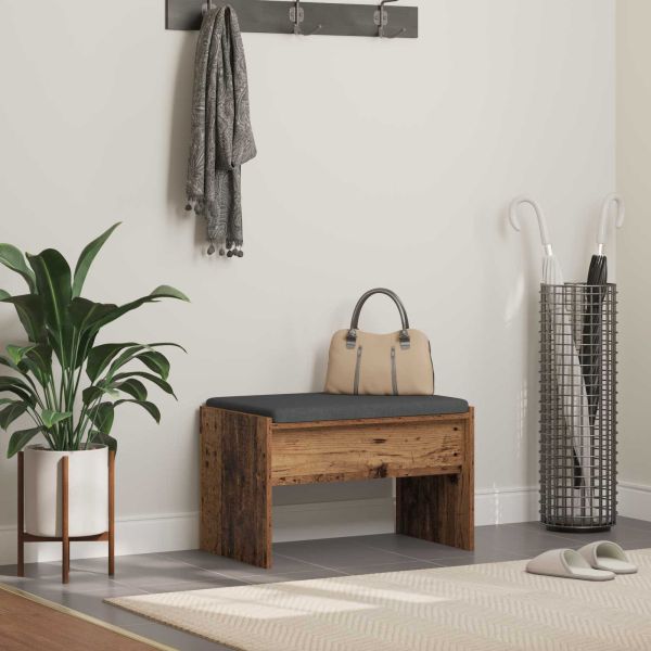 Пейка за коридор с възглавница Старо дърво 63 x 38 x 40 см