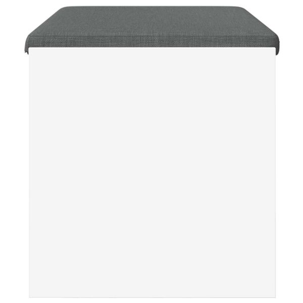 Пейка за коридор с възглавница Бяло 80 x 38 x 46 см